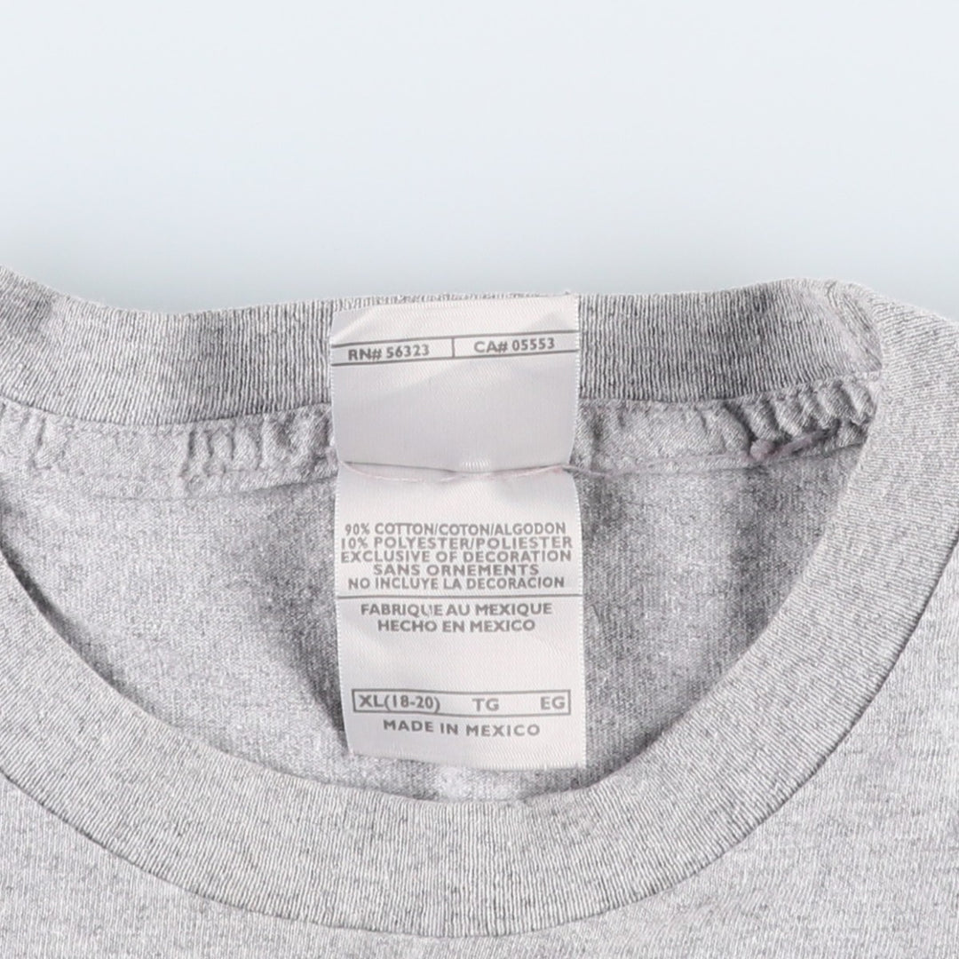 2000'S Nike sports print T-shirt, men's size S (approx.) cotton gray type Vintage Second Hand