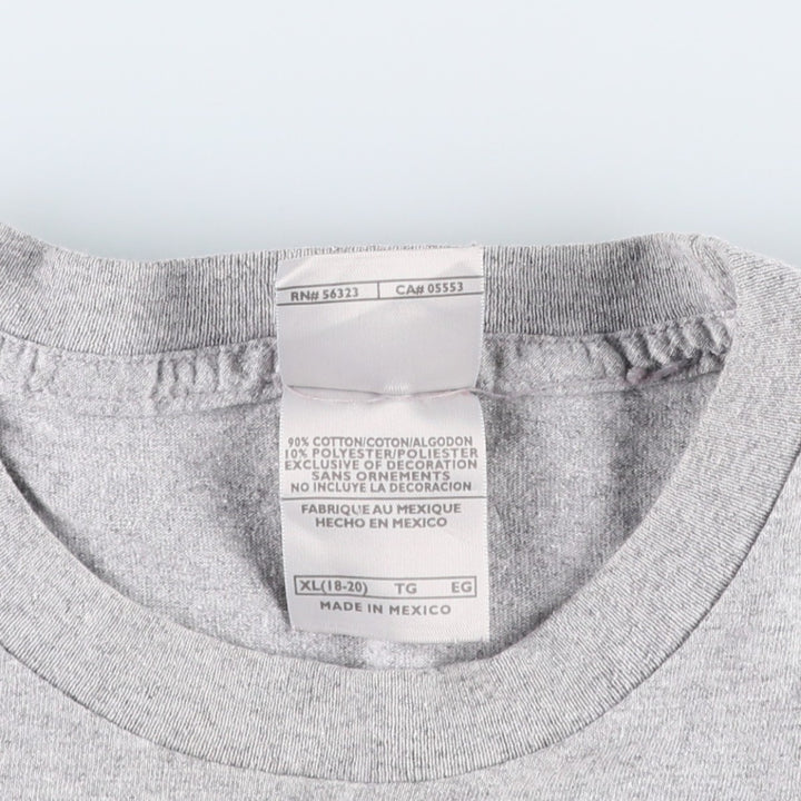 2000'S Nike sports print T-shirt, men's size S (approx.) cotton gray type Vintage Second Hand