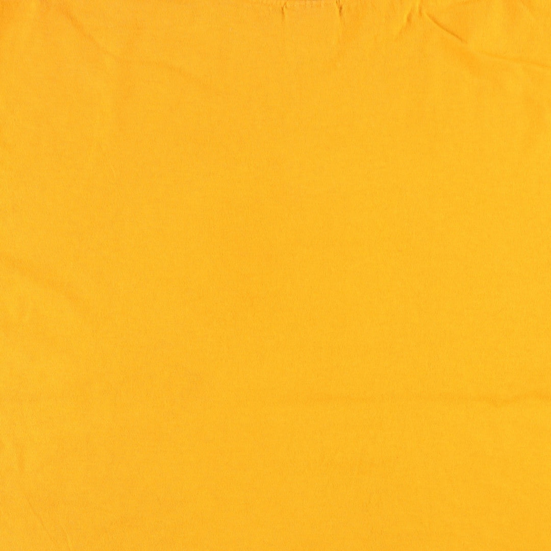 00'S Adidas logo print T-shirt, men's XL size cotton yellow type Vintage Second Hand