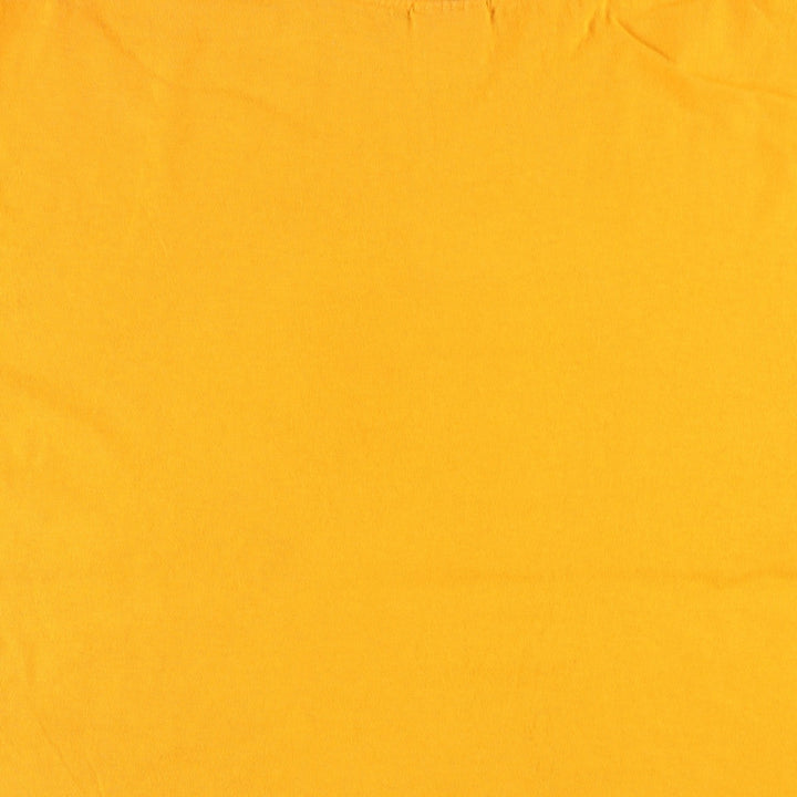 00'S Adidas logo print T-shirt, men's XL size cotton yellow type Vintage Second Hand