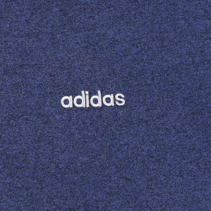~90'S Adidas logo T-shirt, men's size L equivalent, vintage. cotton Navy blue Vintage Second Hand