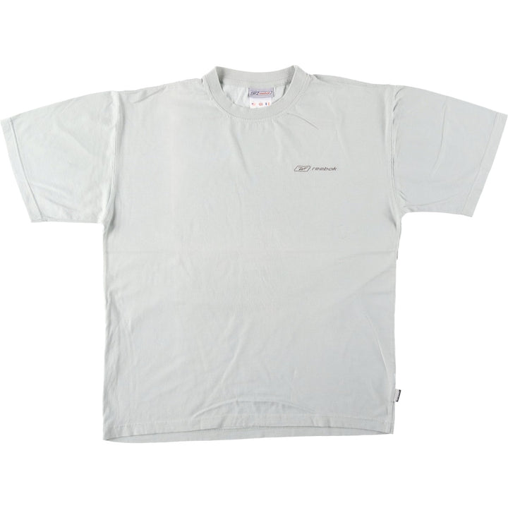 Reebok logo t-shirt, men's size M (approx.) cotton Mint green Vintage Second Hand
