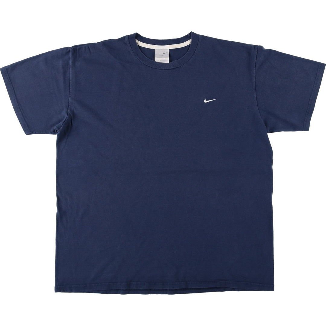 2000'S Nike One-Point Logo T-Shirt, Men's XXL cotton navy blue type Vintage Second Hand