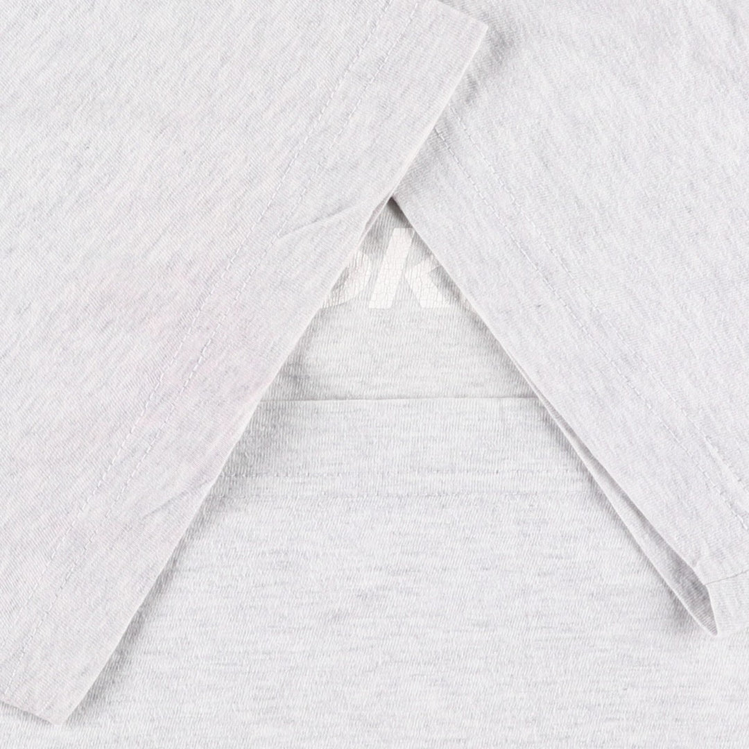 Reebok logo print T-shirt, made in the UK, men's size M equivalent. cotton gray type Vintage Second Hand