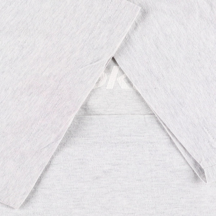 Reebok logo print T-shirt, made in the UK, men's size M equivalent. cotton gray type Vintage Second Hand