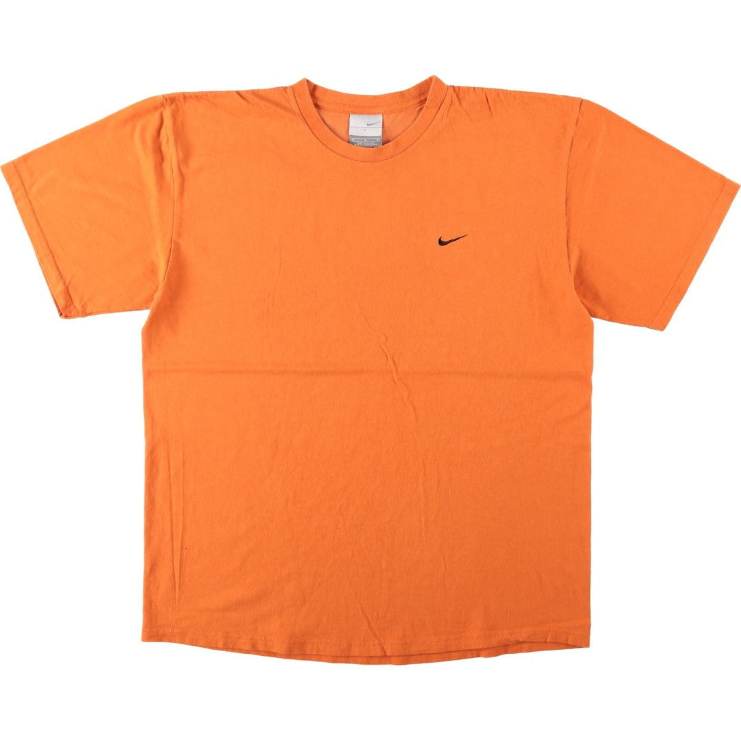 00'S Nike One Point Logo T-shirt Men's L size cotton orange type Vintage Second Hand