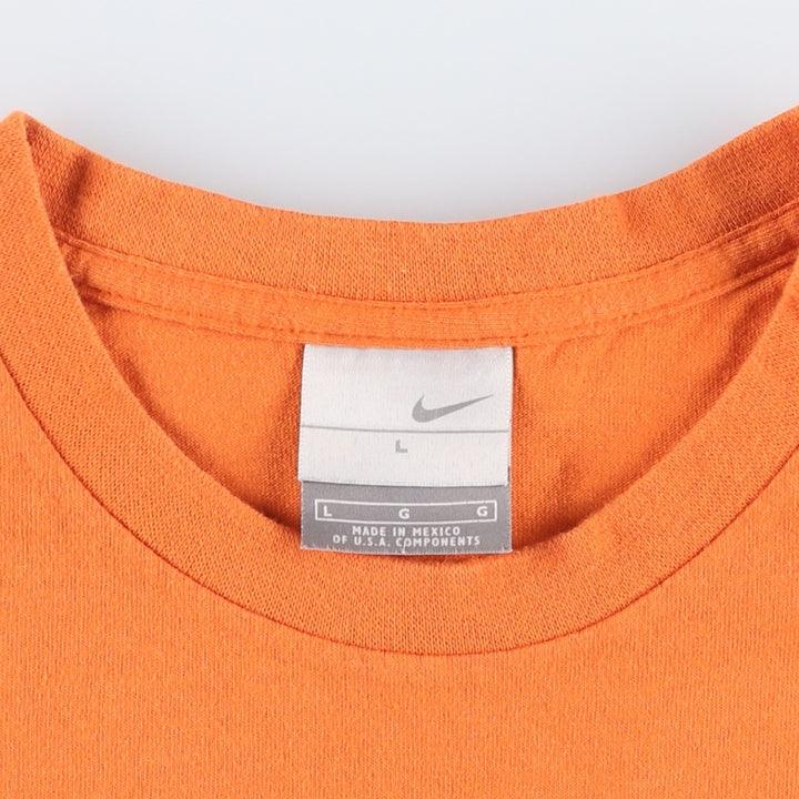 00'S Nike One Point Logo T-shirt Men's L size cotton orange type Vintage Second Hand