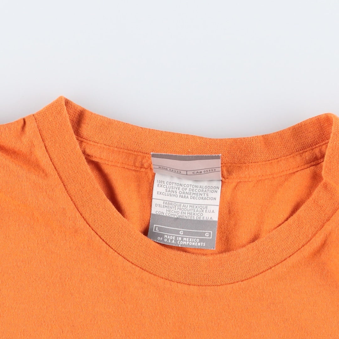 00'S Nike One Point Logo T-shirt Men's L size cotton orange type Vintage Second Hand