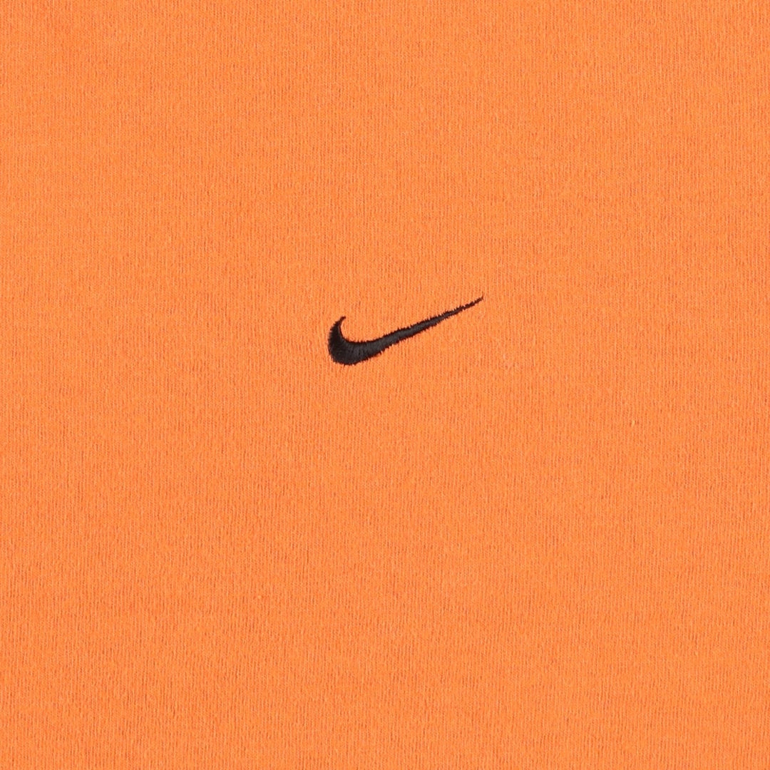 00'S Nike One Point Logo T-shirt Men's L size cotton orange type Vintage Second Hand