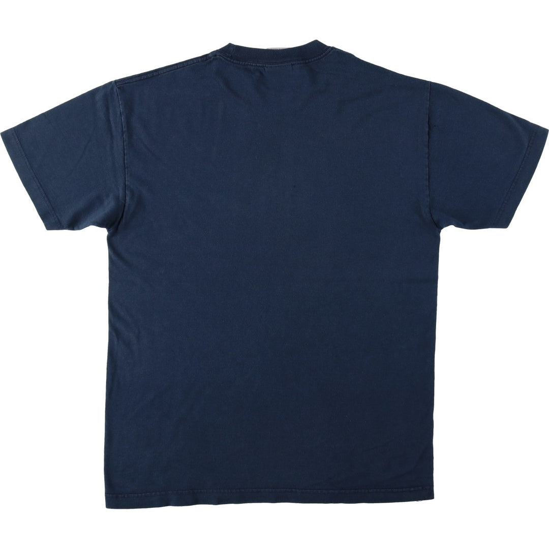 00'S Nike logo print T-shirt, men's size L cotton navy blue type Vintage Second Hand