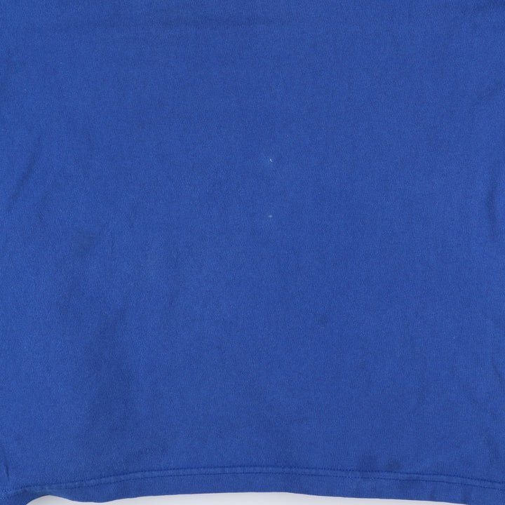 90s-00'S Adidas sports print T-shirt, made in USA, men's size XL equivalent. cotton blue type Vintage Second Hand