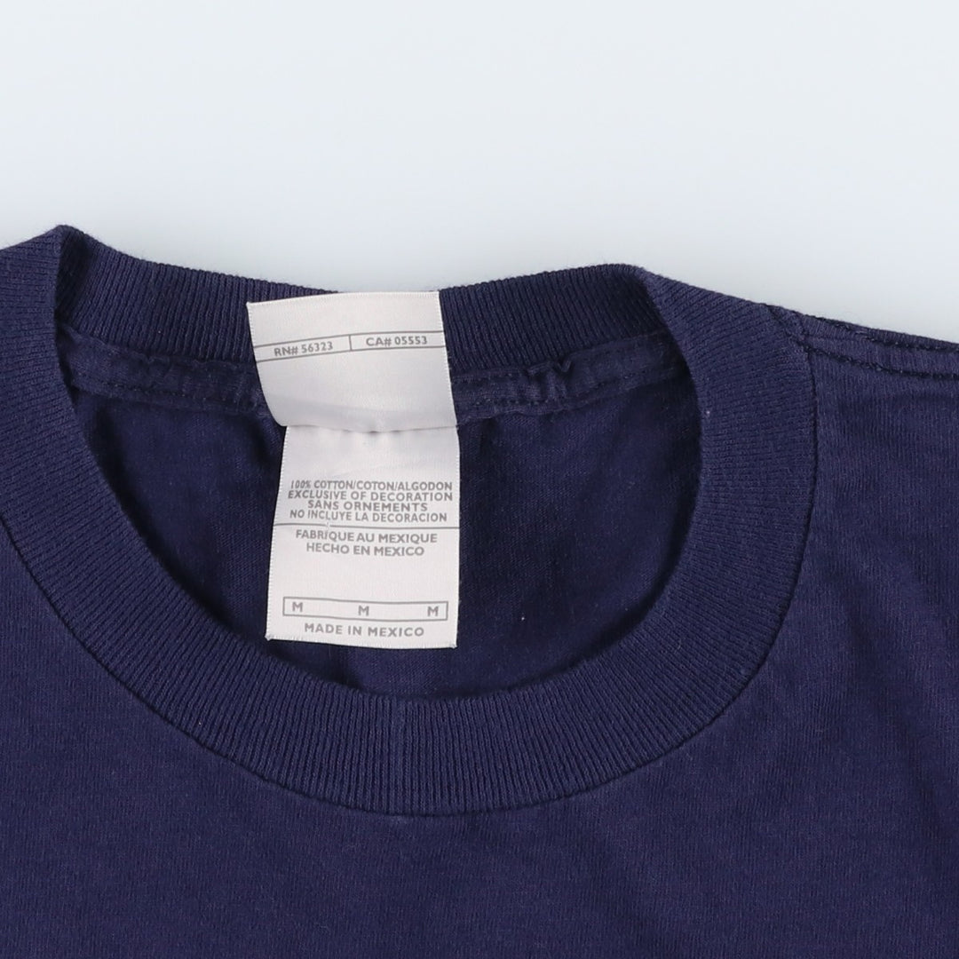 00'S Nike logo print T-shirt, men's size M cotton navy blue type Vintage Second Hand