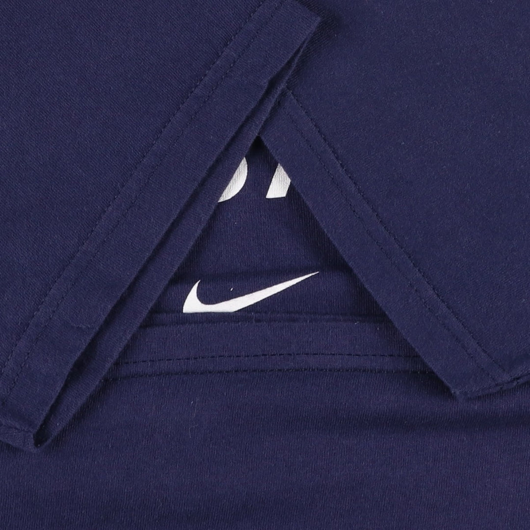 00'S Nike logo print T-shirt, men's size M cotton navy blue type Vintage Second Hand