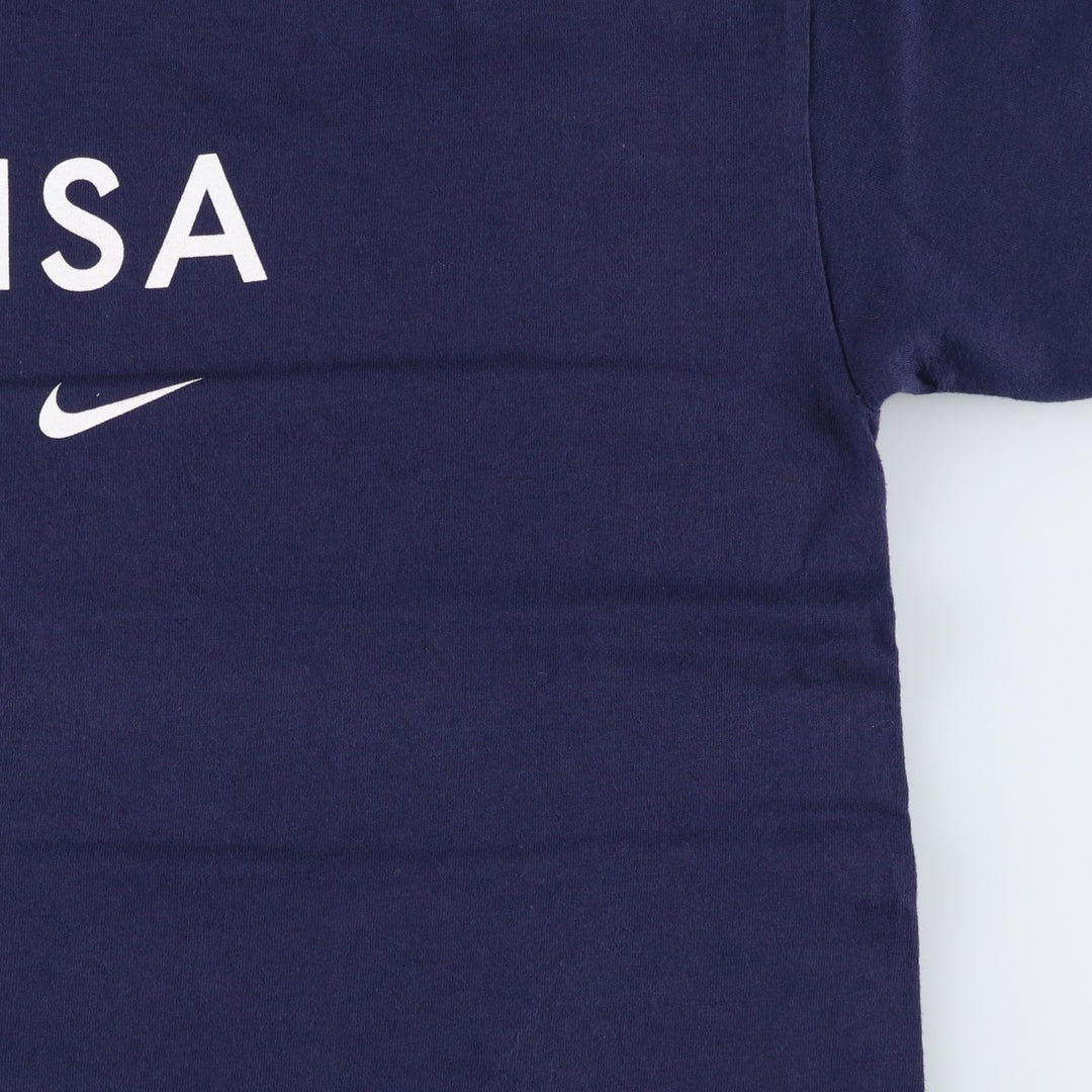 00'S Nike logo print T-shirt, men's size M cotton navy blue type Vintage Second Hand