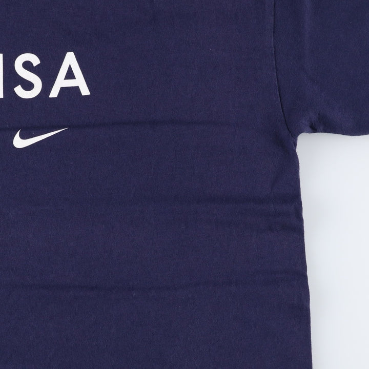 00'S Nike logo print T-shirt, men's size M cotton navy blue type Vintage Second Hand