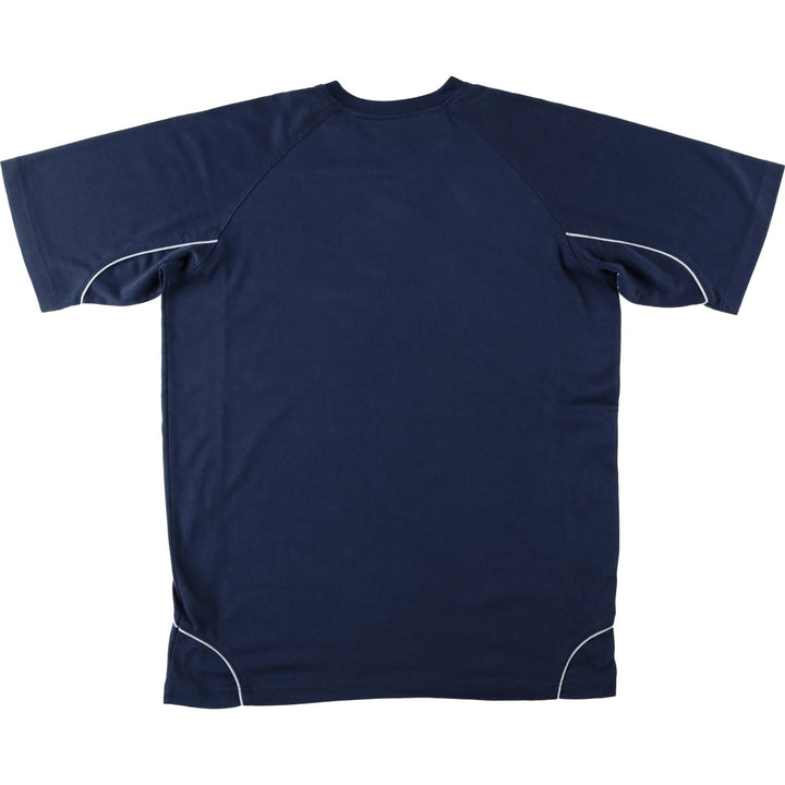 2000'S Nike V-neck logo t-shirt, men's size XL (approx.) cotton navy blue type Vintage Second Hand