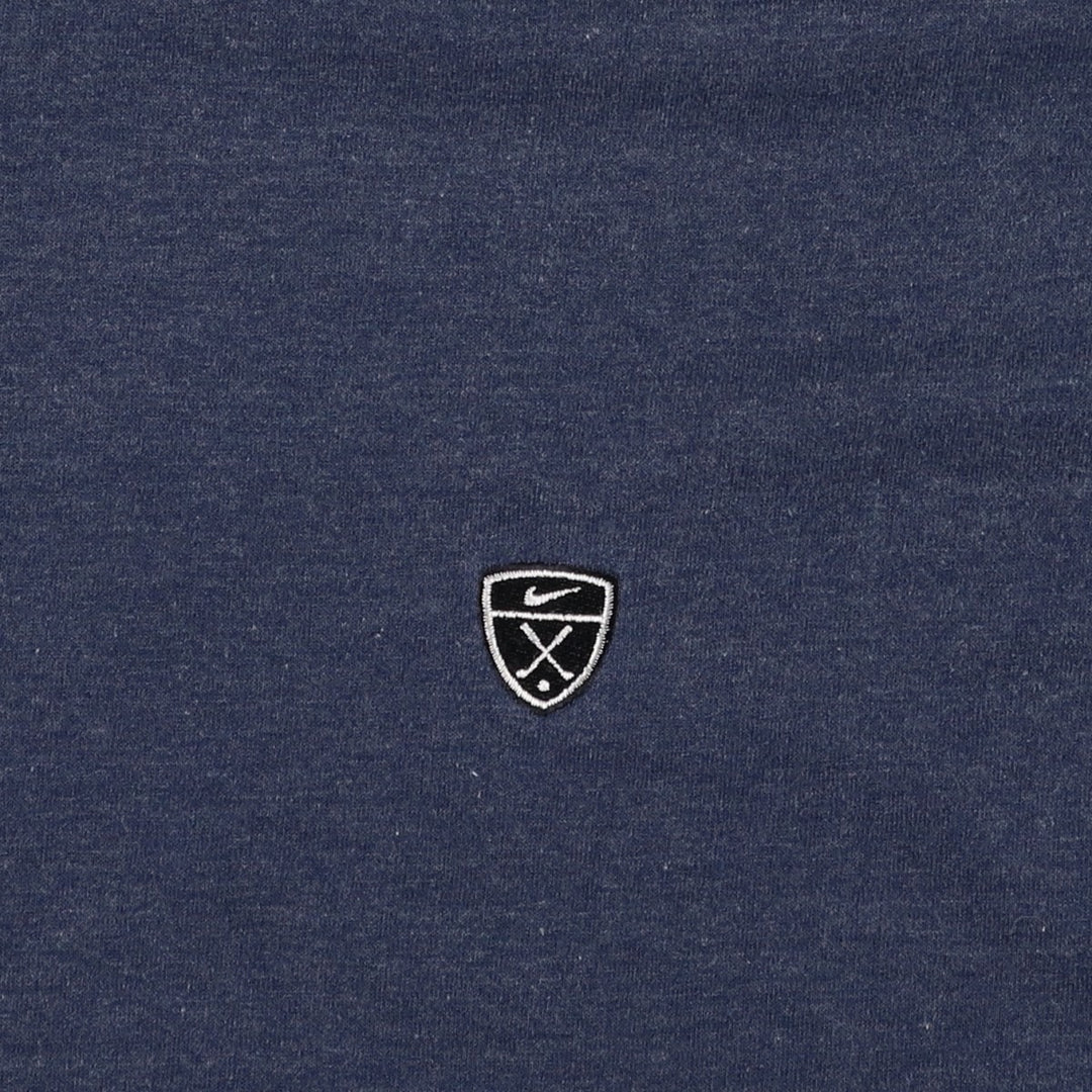 90s-00'S Nike Golf T-shirt with one-point logo, made in USA, men's size XL equivalent. polyester navy blue type Vintage Second Hand