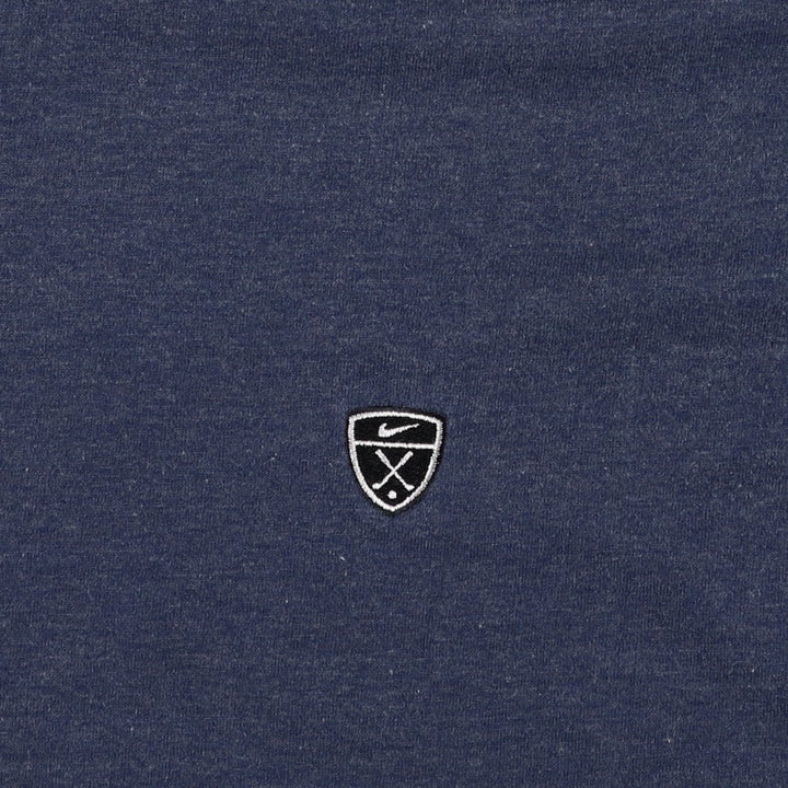 90s-00'S Nike Golf T-shirt with one-point logo, made in USA, men's size XL equivalent. polyester navy blue type Vintage Second Hand