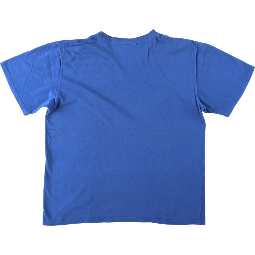 00'S Nike logo print T-shirt, men's size L cotton blue type Vintage Second Hand