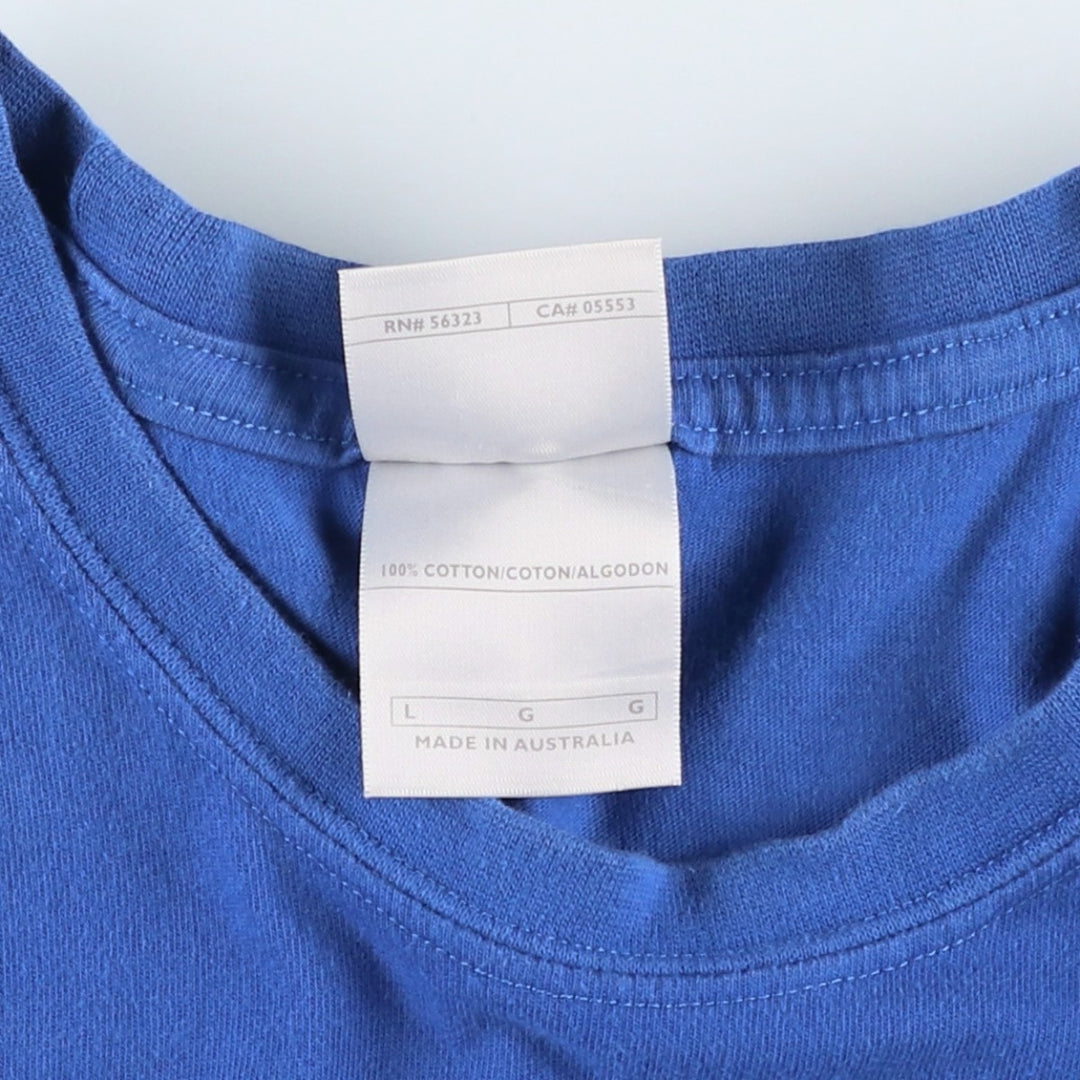 00'S Nike logo print T-shirt, men's size L cotton blue type Vintage Second Hand