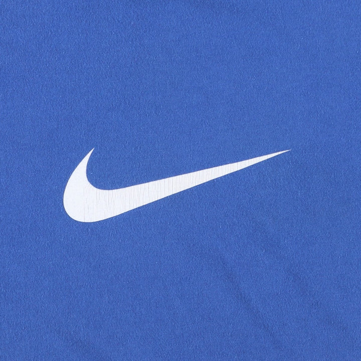 00'S Nike logo print T-shirt, men's size L cotton blue type Vintage Second Hand