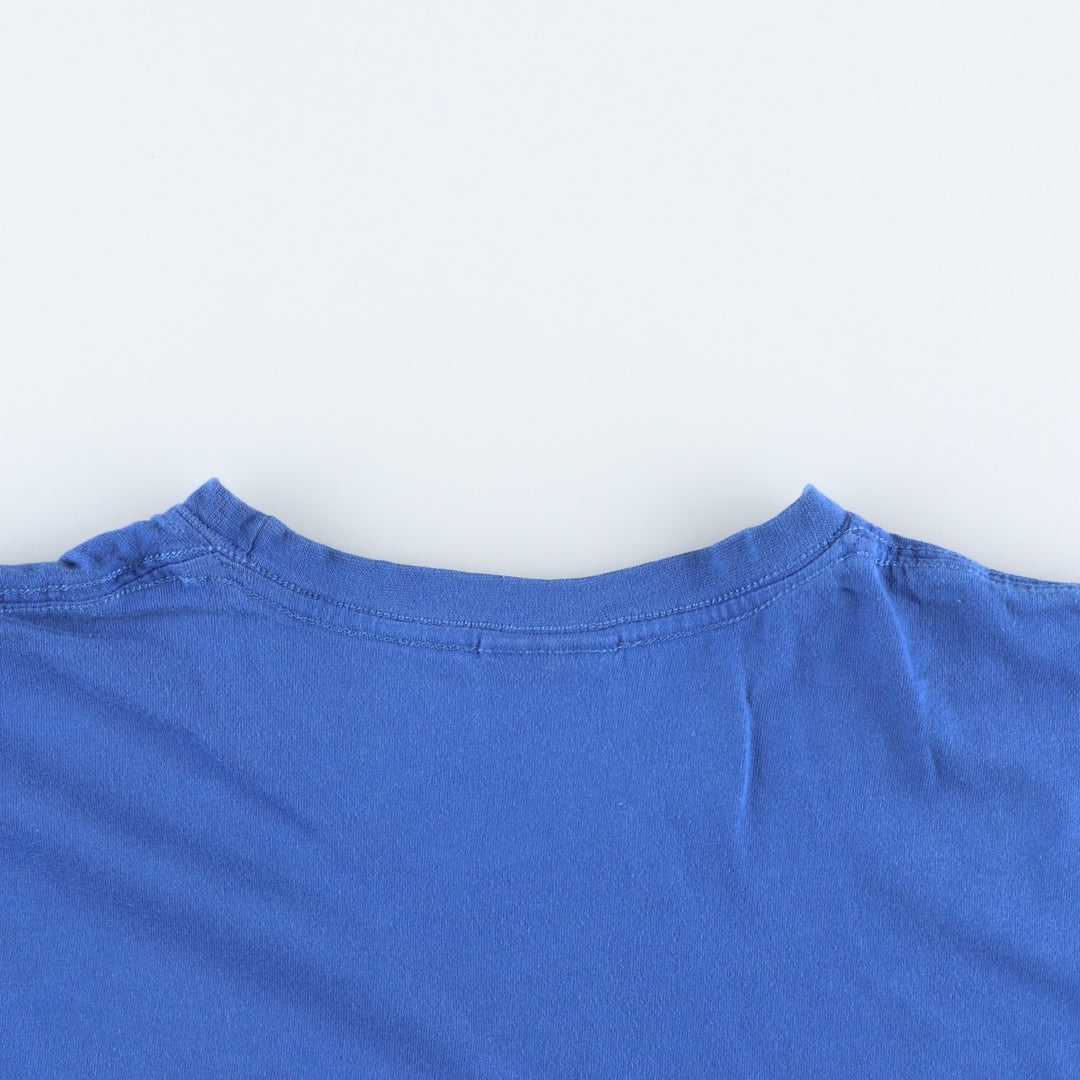 00'S Nike logo print T-shirt, men's size L cotton blue type Vintage Second Hand