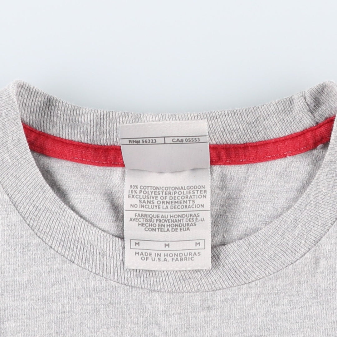 00'S Nike logo print T-shirt, men's size M cotton gray type Vintage Second Hand