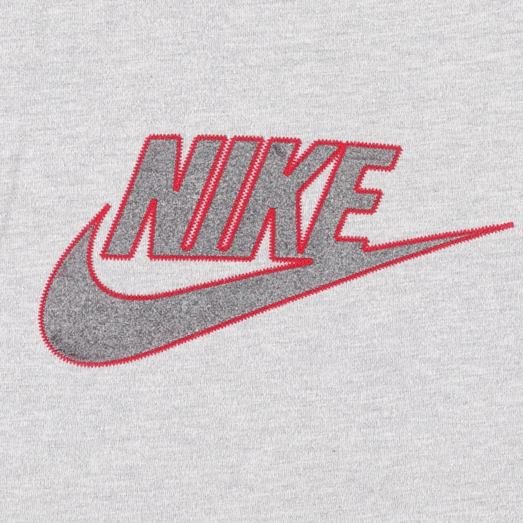 00'S Nike logo print T-shirt, men's size M cotton gray type Vintage Second Hand