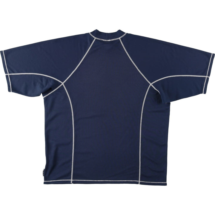 2000'S Nike mock neck logo print t-shirt, men's size M (approx.) polyester navy blue type Vintage Second Hand