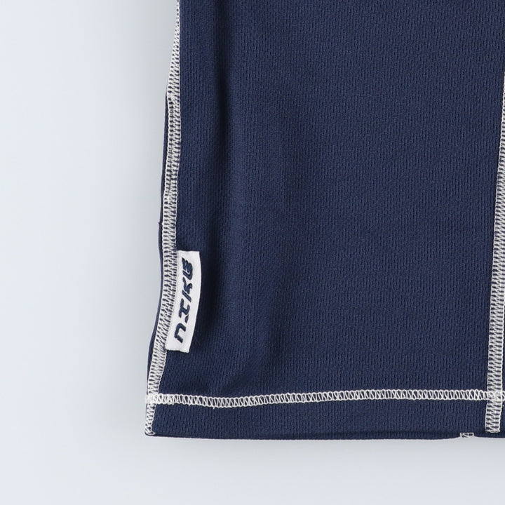 2000'S Nike mock neck logo print t-shirt, men's size M (approx.) polyester navy blue type Vintage Second Hand