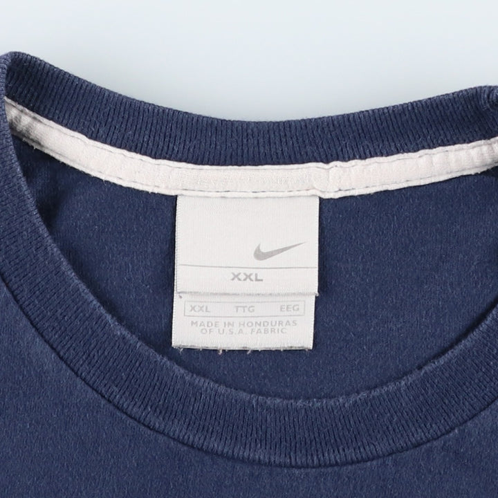 2000'S Nike One-Point Logo T-Shirt, Men's XXL cotton navy blue type Vintage Second Hand
