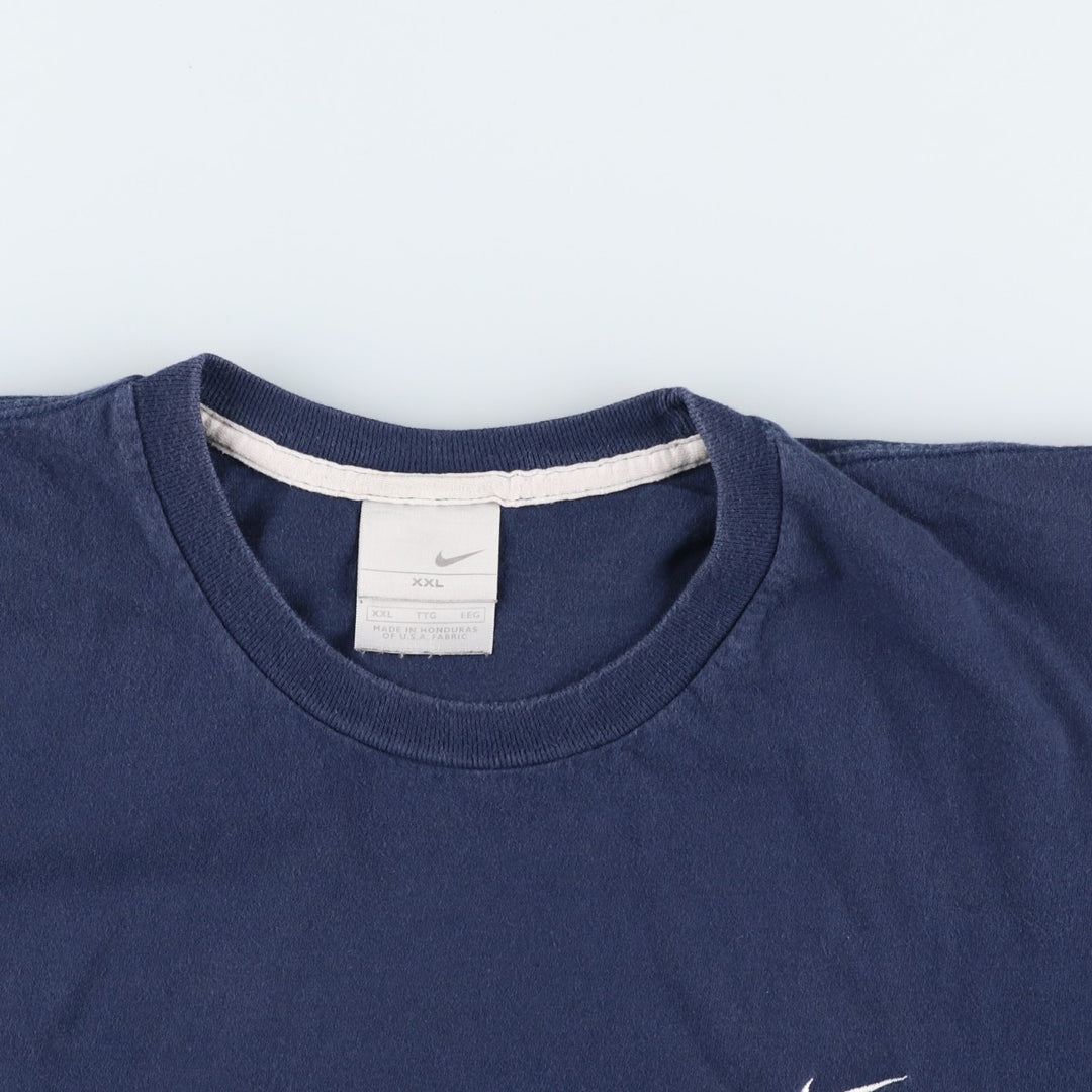 2000'S Nike One-Point Logo T-Shirt, Men's XXL cotton navy blue type Vintage Second Hand