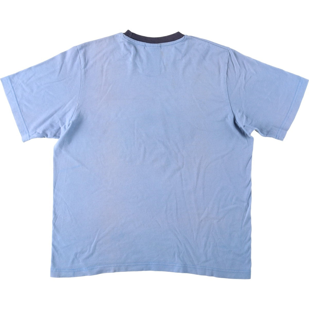 00'S Nike logo print T-shirt, men's size L cotton blue type Vintage Second Hand