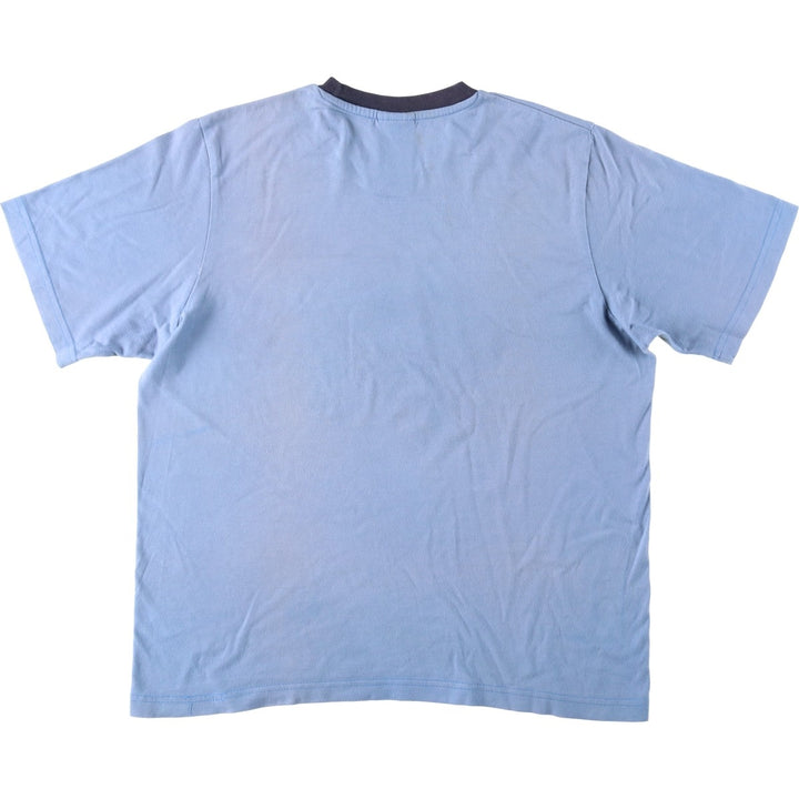 00'S Nike logo print T-shirt, men's size L cotton blue type Vintage Second Hand