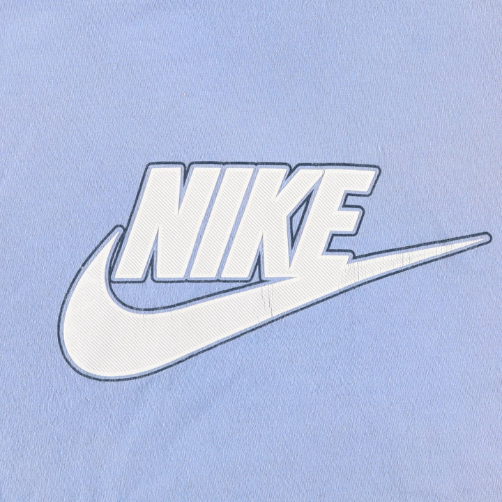 00'S Nike logo print T-shirt, men's size L cotton blue type Vintage Second Hand