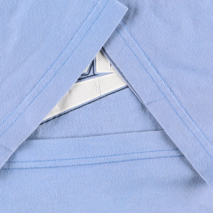 00'S Nike logo print T-shirt, men's size L cotton blue type Vintage Second Hand