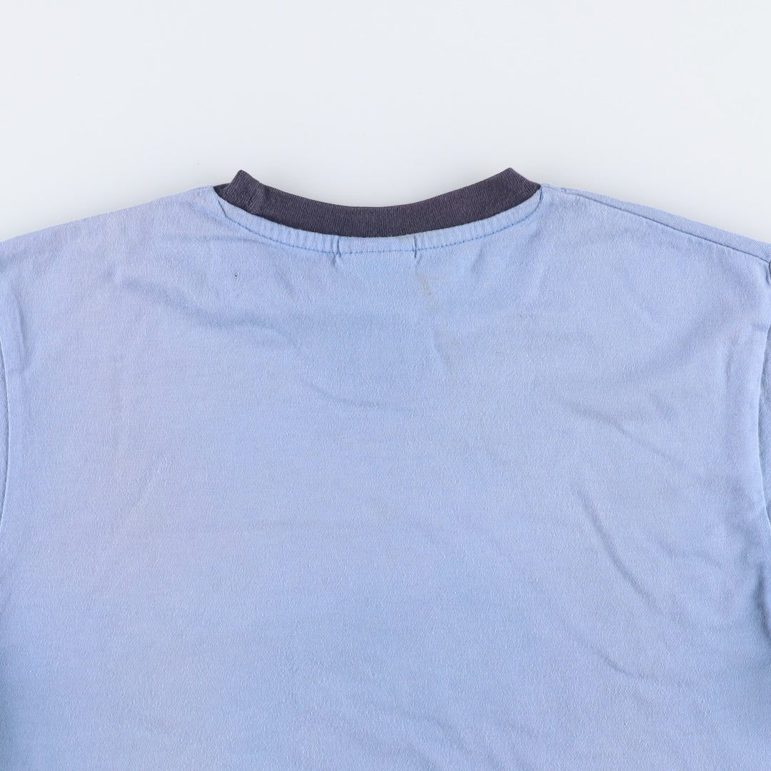 00'S Nike logo print T-shirt, men's size L cotton blue type Vintage Second Hand