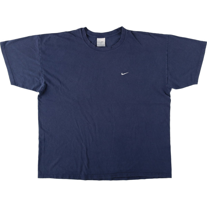 2000'S Nike One-Point Logo T-Shirt, Men's XXL cotton navy blue type Vintage Second Hand