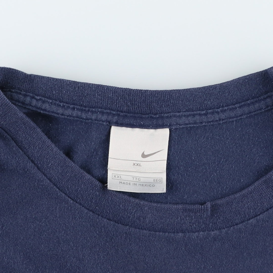 2000'S Nike One-Point Logo T-Shirt, Men's XXL cotton navy blue type Vintage Second Hand