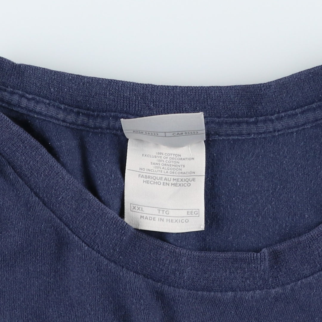 2000'S Nike One-Point Logo T-Shirt, Men's XXL cotton navy blue type Vintage Second Hand