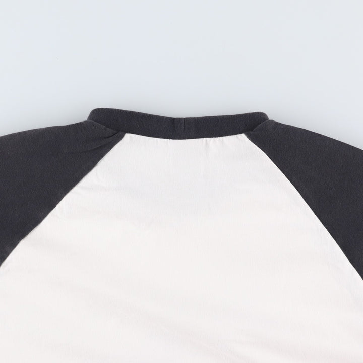 2000'S Nike Two-Tone Raglan T-Shirt, Men's Size L (approx.) cotton white type Vintage Second Hand