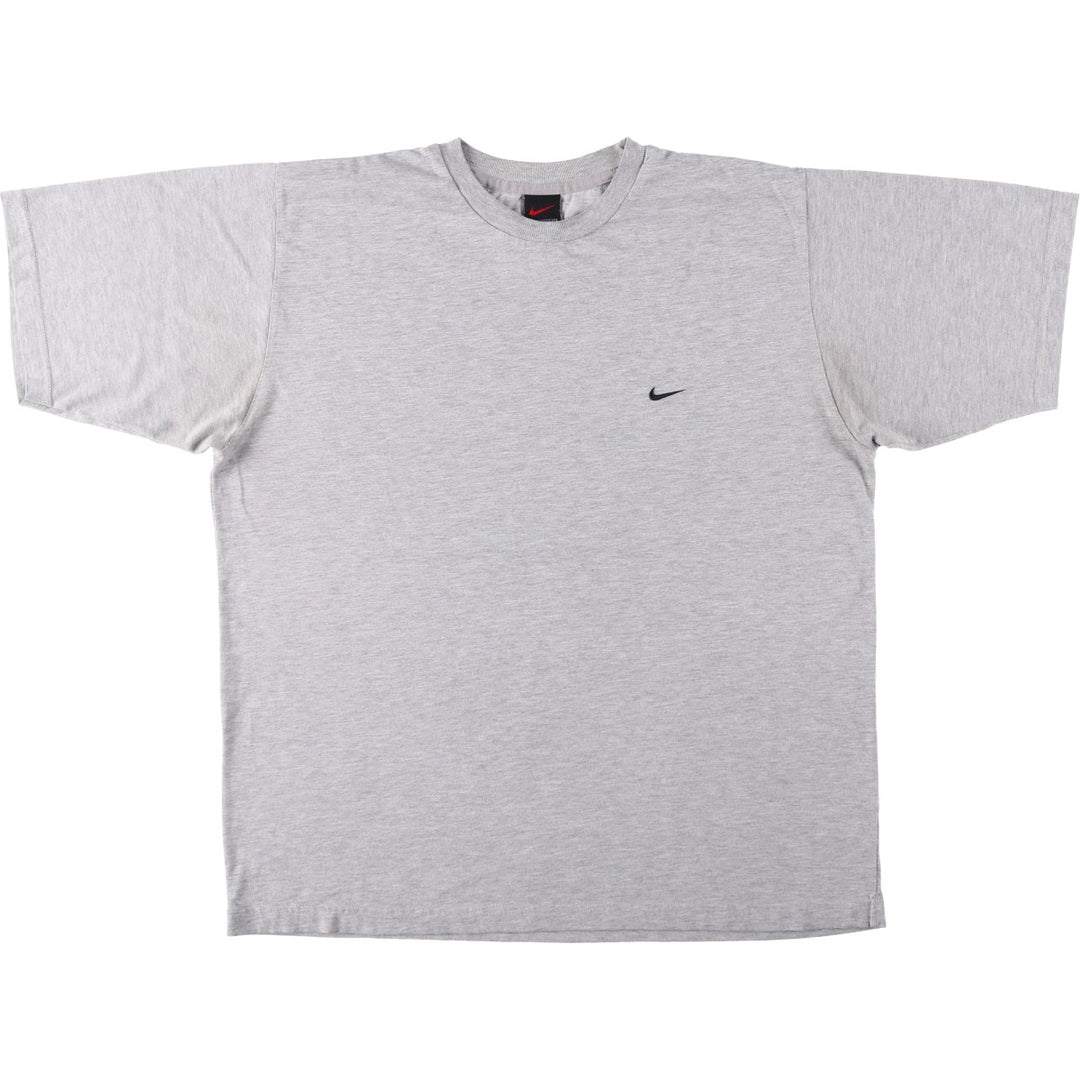 90'S Nike One Point Logo T-shirt, Men's L size, Vintage unclear gray type Vintage Second Hand