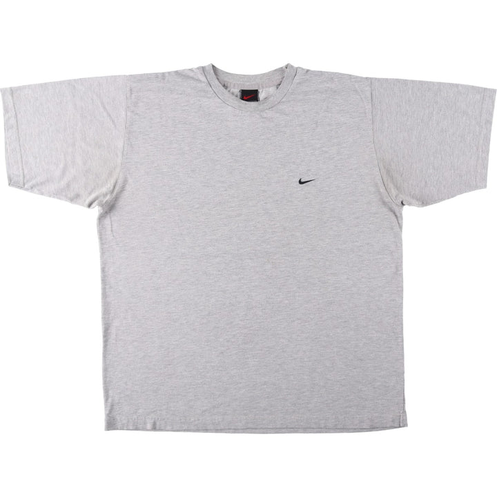 90'S Nike One Point Logo T-shirt, Men's L size, Vintage unclear gray type Vintage Second Hand