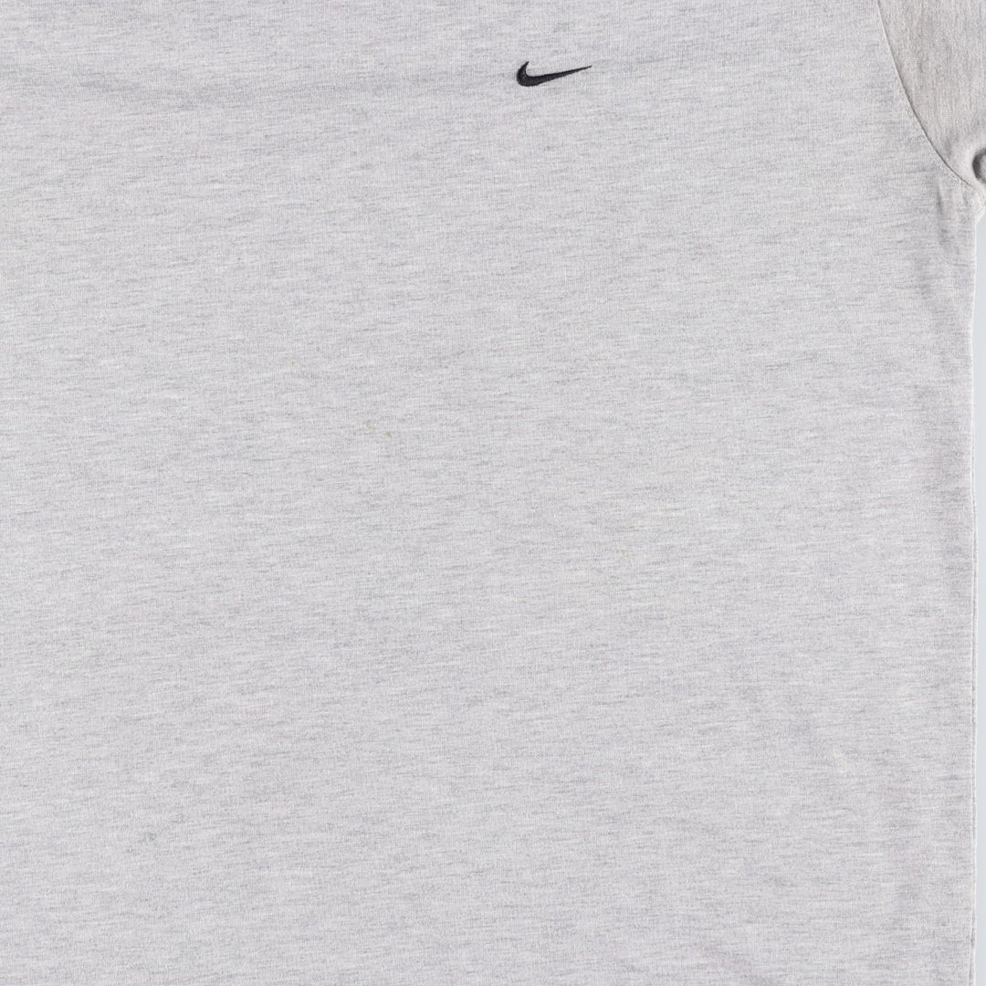 90'S Nike One Point Logo T-shirt, Men's L size, Vintage unclear gray type Vintage Second Hand