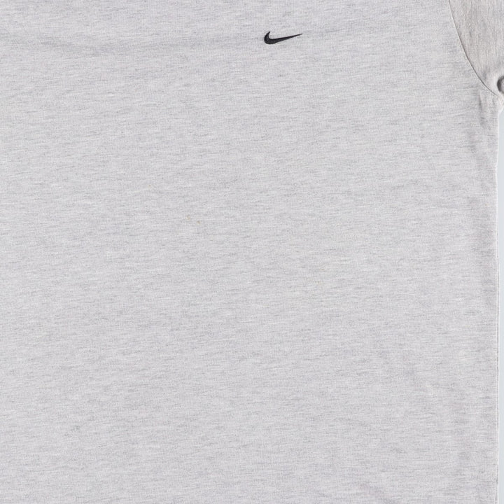 90'S Nike One Point Logo T-shirt, Men's L size, Vintage unclear gray type Vintage Second Hand