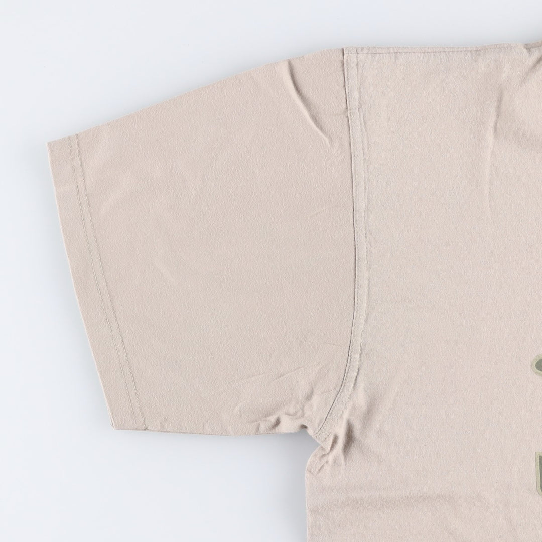 ~2000'S Umbro logo print T-shirt, men's size L (approx.) cotton Beige type Vintage Second Hand