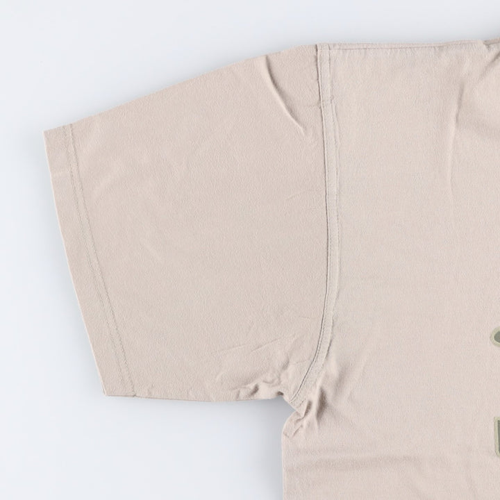 ~2000'S Umbro logo print T-shirt, men's size L (approx.) cotton Beige type Vintage Second Hand