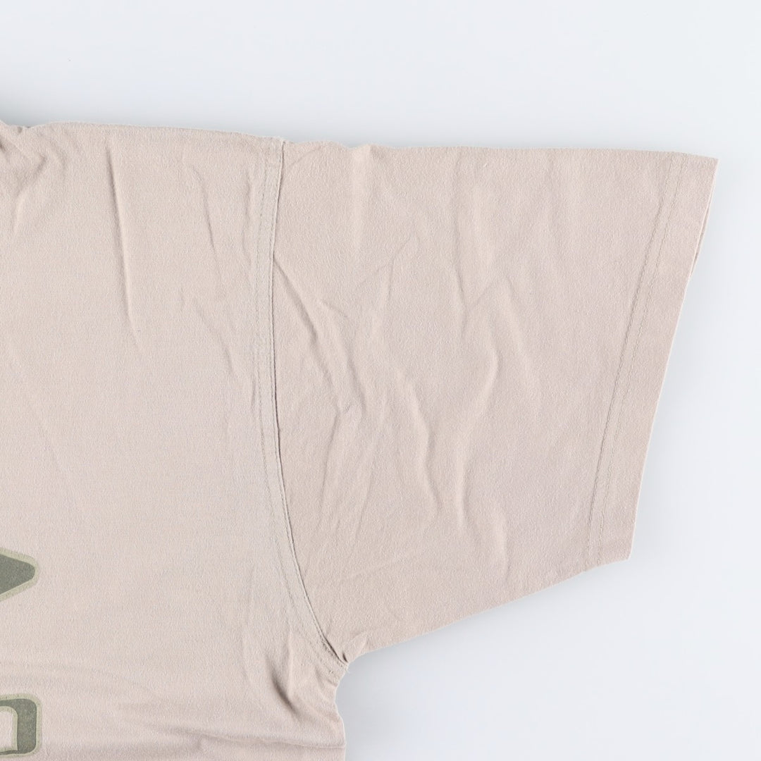 ~2000'S Umbro logo print T-shirt, men's size L (approx.) cotton Beige type Vintage Second Hand