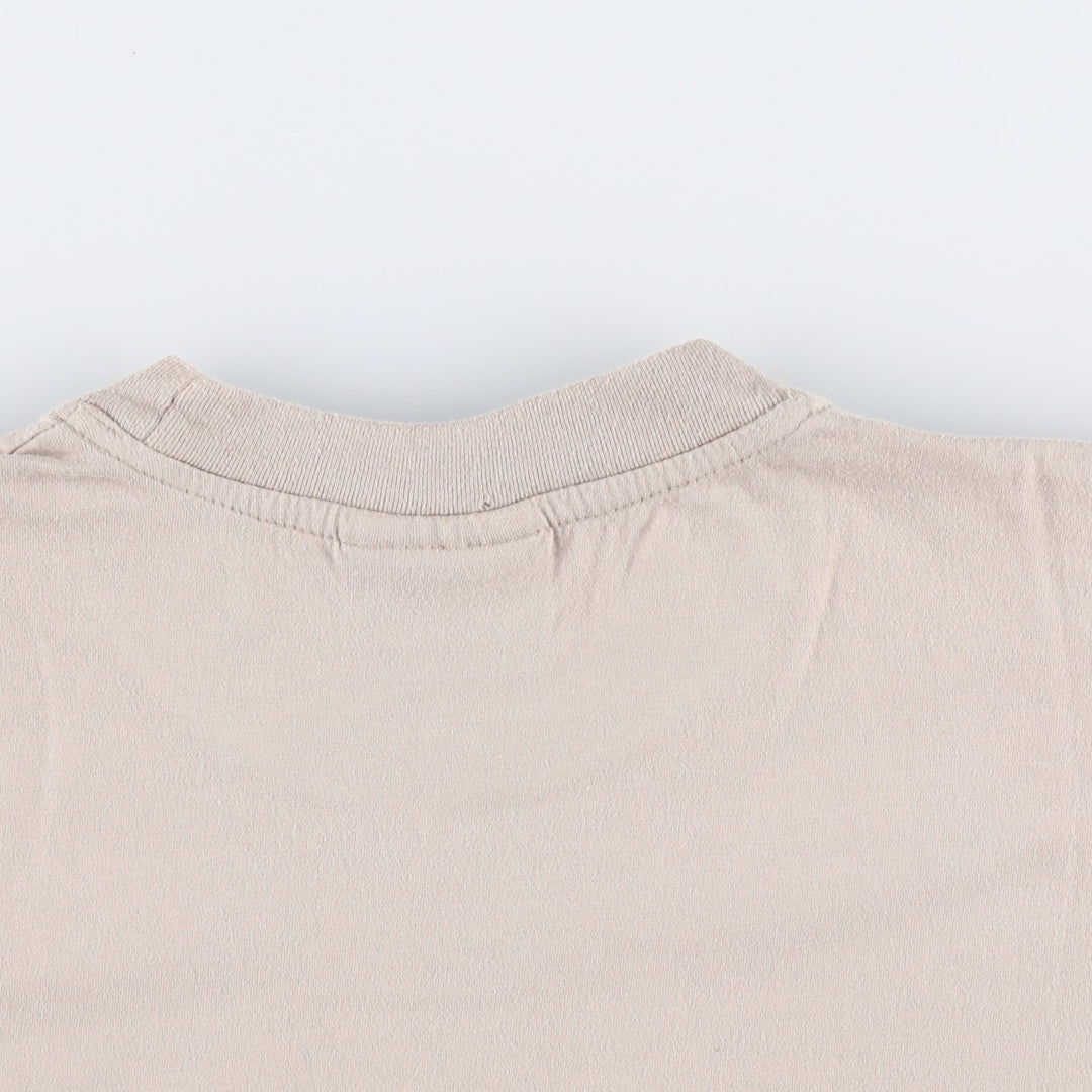 ~2000'S Umbro logo print T-shirt, men's size L (approx.) cotton Beige type Vintage Second Hand
