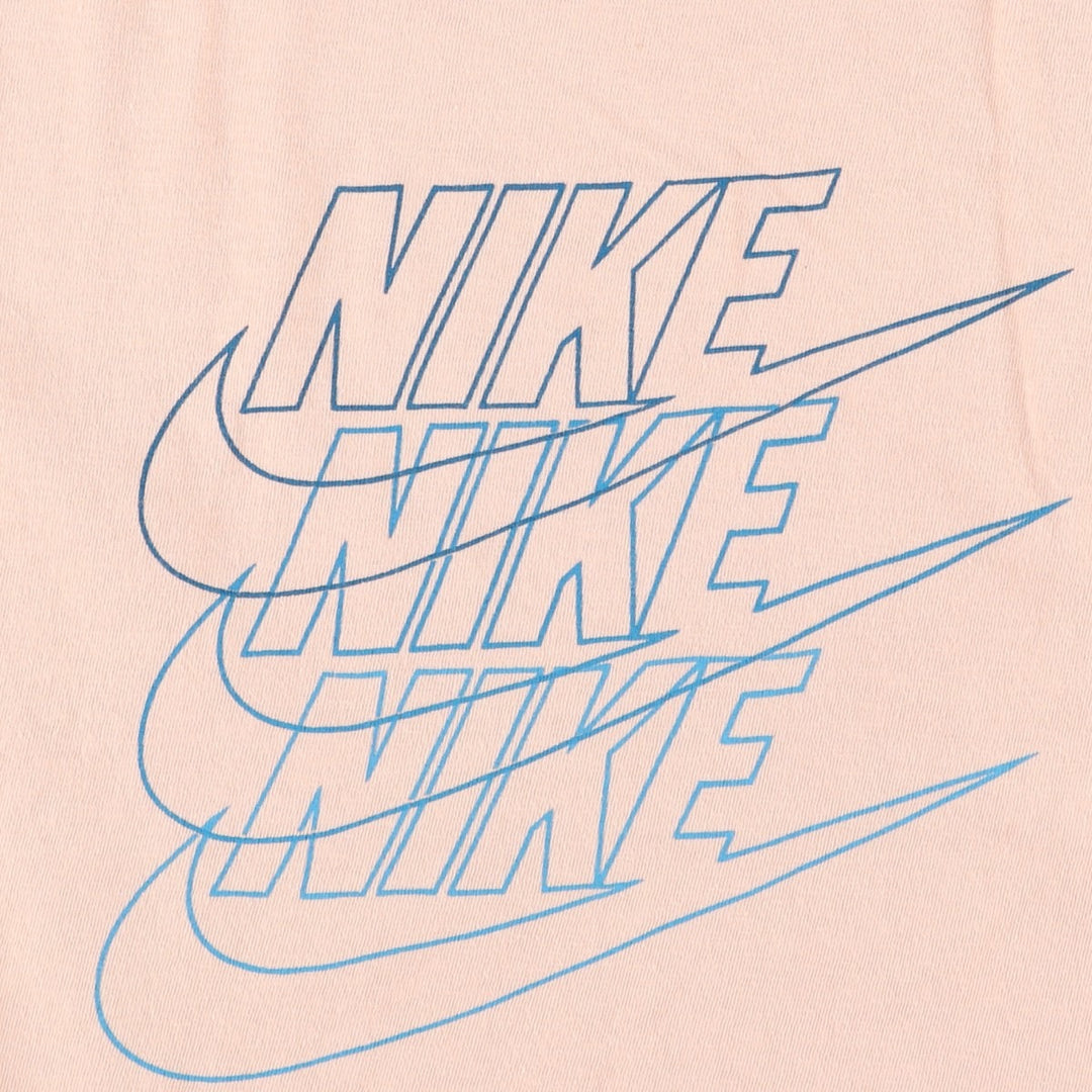 90'S Nike Silver Tag Logo Print T-Shirt, Men's Size L (approx.), Vintage cotton coral Vintage Second Hand